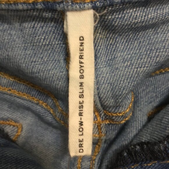 Rag & Bone Dre Low Rise Slim Boyfriend Jeans Tulip Blue Size 29 - Picture 11 of 16